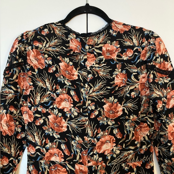 SANDRO 'Sven' Silk Midi Dress Size 2 - Picture 10 of 10